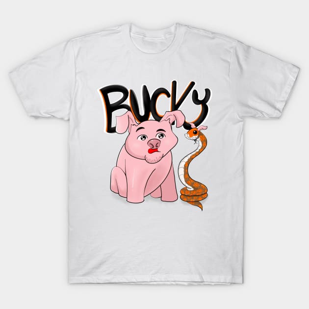 Bucky the Hognose piggin’ out T-Shirt by The Illegal Goat Company